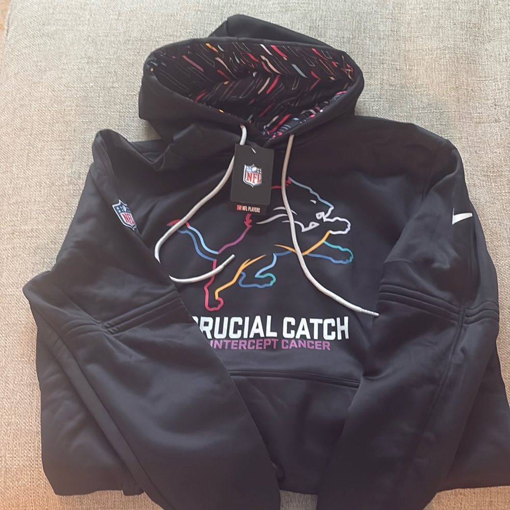 Nike Black Crucial Catch Hoodie.